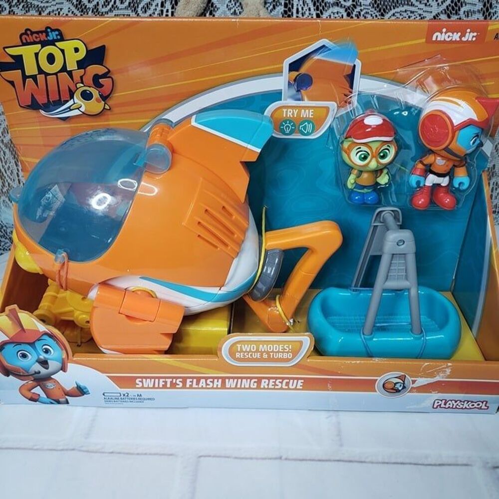 Playskool Top Wing Swift's Flash Wing Rescue Vehicle Set Nick Jr NIB New Sealed